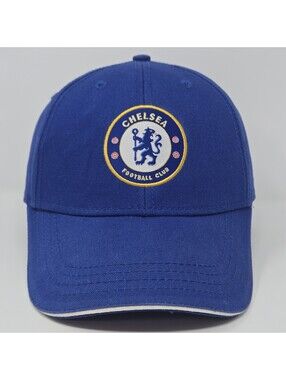 Chelsea FC Football Club Hat Cap Blue Adjustable Hook & Loop